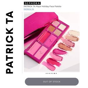 PATRICK TA LIMITED EDITION Major Holiday Face Palette BNIB SOLD OUT ONLINE